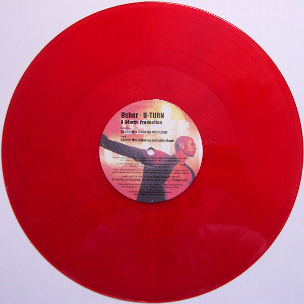 Usher : U-Turn (A G4orce Production) (12", Ltd, Num, Promo, Red)