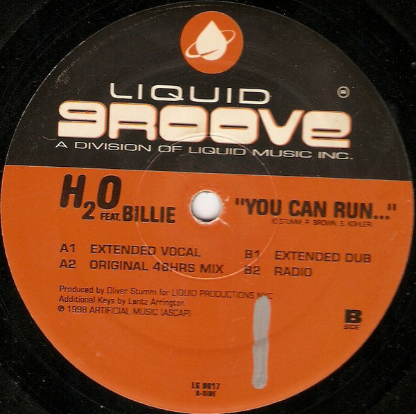H₂O* Feat. Billie : You Can Run... (12")