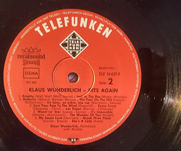 Klaus Wunderlich : Hits Again (LP, Album)