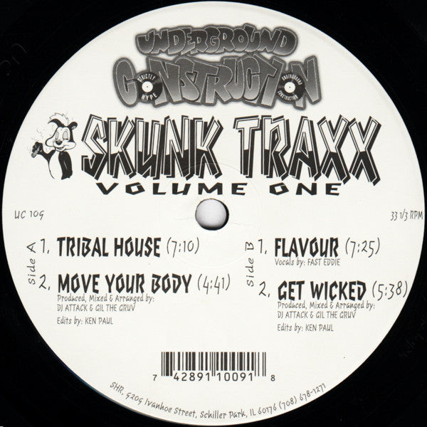 DJ Attack / Gil The Gruv : Skunk Traxx Volume One (12")