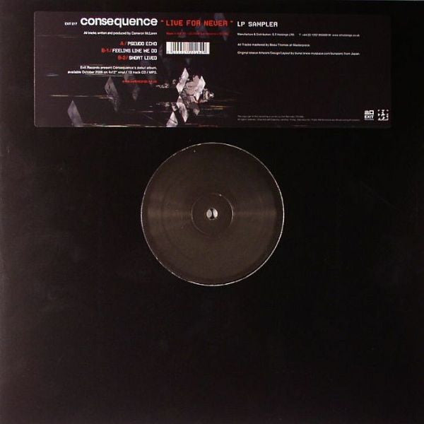 Consequence (6) : Live For Never (LP Sampler) (12", Smplr, W/Lbl)