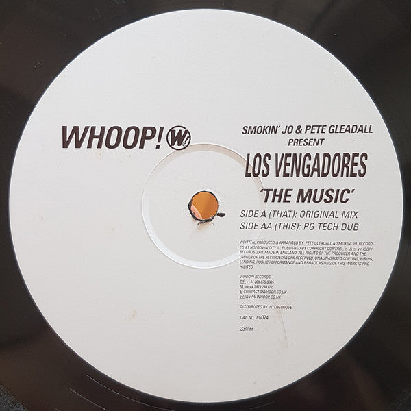 Smokin' Jo & Pete Gleadall Present Los Vengadores : The Music (12")