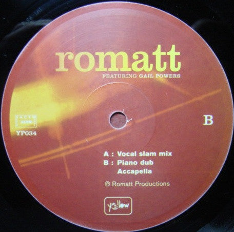 Romatt Featuring Gail Powers : Push Me Up (12")