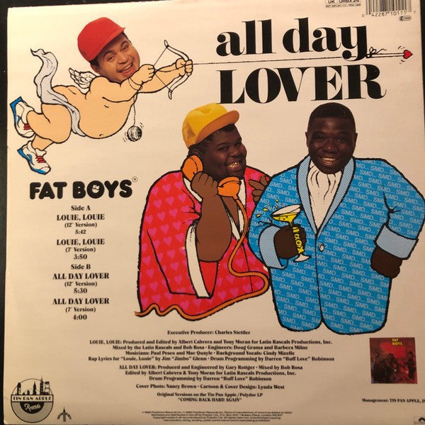Fat Boys : Louie Louie / All Day Lover (12", Promo)