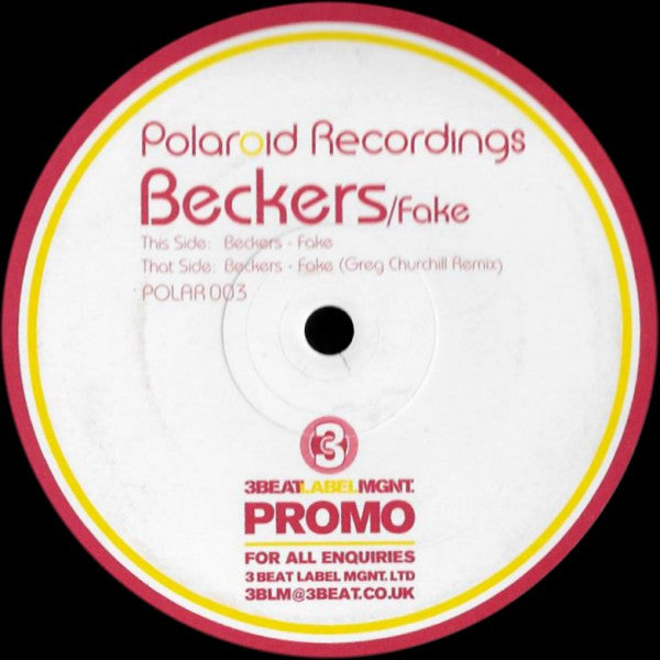 Beckers : Fake (12", Promo)