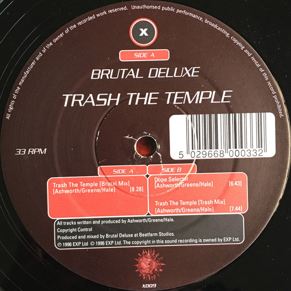 Brutal Deluxe (3) : Trash The Temple (12")