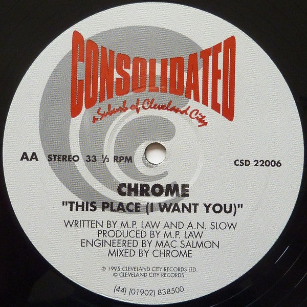 Chrome (4) : Do You Love Me? (Ascend) / This Place (I Want You) (12")
