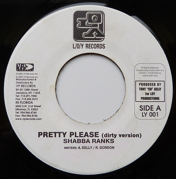 Shabba Ranks : Pretty Please (7")
