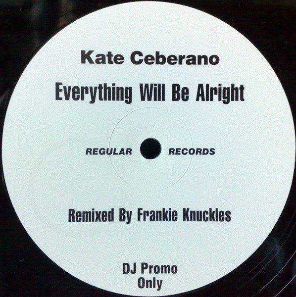 Kate Ceberano : Everything Will Be Alright (12", Promo)