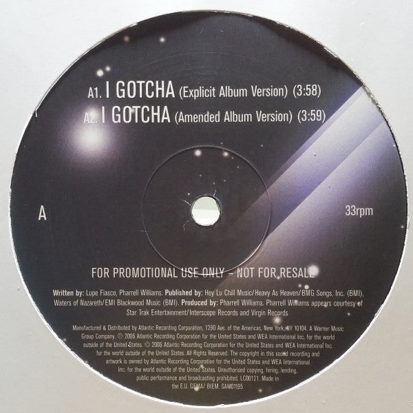 Lupe Fiasco : I Gotcha (12", Promo)