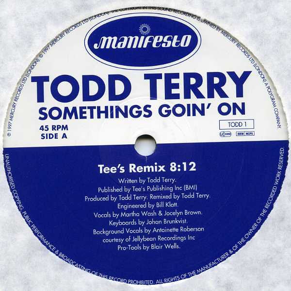 Todd Terry Featuring Martha Wash & Jocelyn Brown : Somethings Goin' On (2x12", Promo)