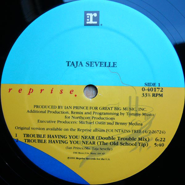 Taja Sevelle : Trouble Having You Near (12")