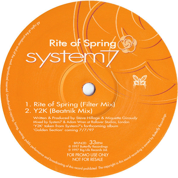 System 7 : Rite Of Spring (2x12", Promo)