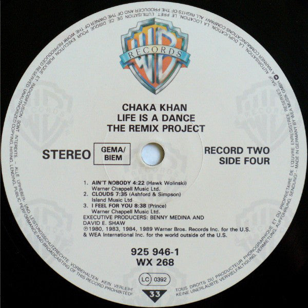 Chaka Khan : Life Is A Dance - The Remix Project (2xLP, Comp)