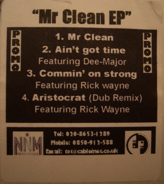 NNM Productions : Mr Clean EP (12", EP, Promo, W/Lbl)