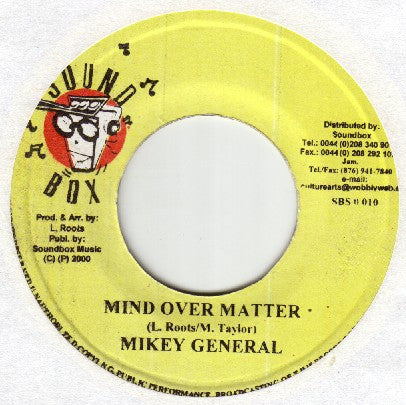 Mikey General : Mind Over Matter (7")