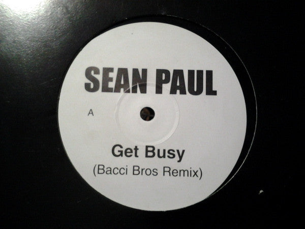 Sean Paul : Get Busy (12", Unofficial)