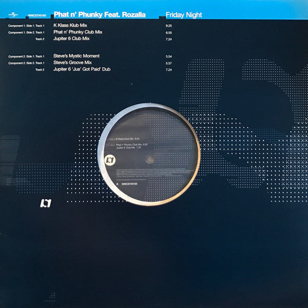 Phat N' Phunky* Feat. Rozalla : Friday Night (2x12", Promo)