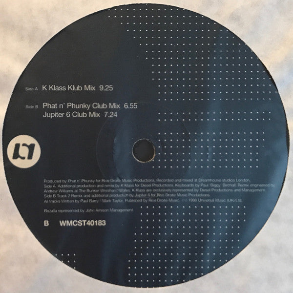 Phat N' Phunky* Feat. Rozalla : Friday Night (2x12", Promo)