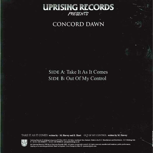 Concord Dawn : Take It As It Comes (12")