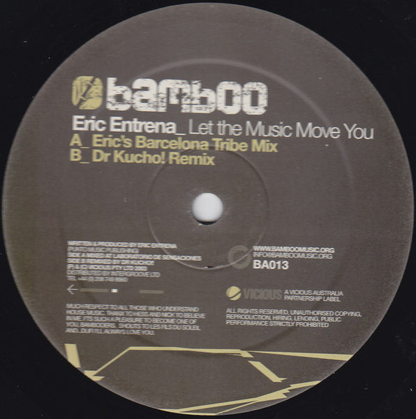 Eric Entrena : Let The Music Move You (12")
