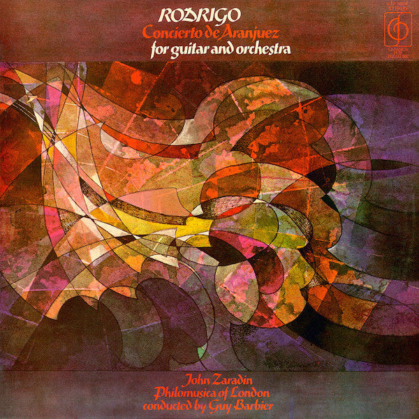 Joaquín Rodrigo ; John Zaradin, Philomusica Of London, Guy Barbier : Concierto De Aranjuez For Guitar And Orchestra (LP)