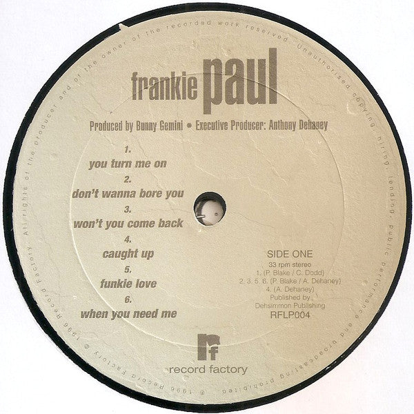 Frankie Paul : You Turn Me On (LP, Album)