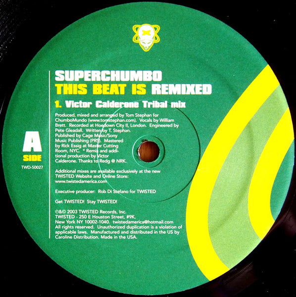 Superchumbo : This Beat Is (Remixed) (12")