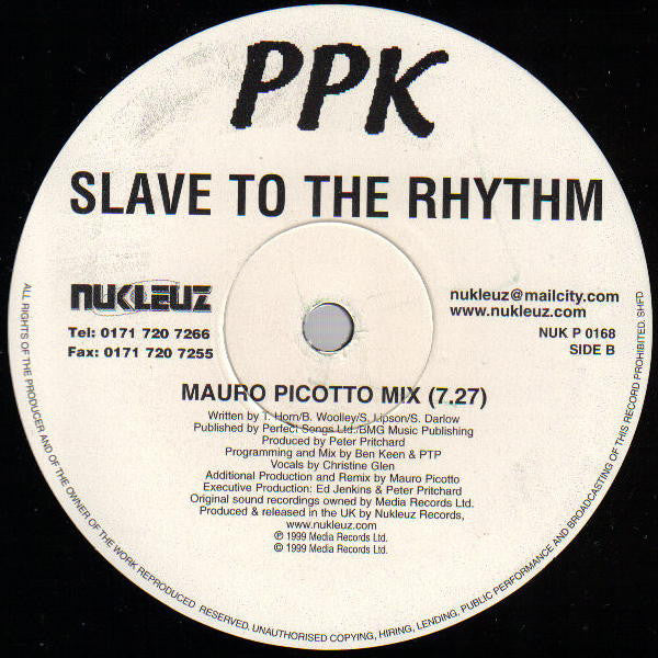 PPK (2) : Slave To The Rhythm (12", S/Sided)