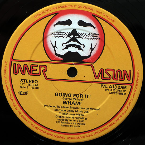 Wham! : Young Guns (Go For It) (12", Single)