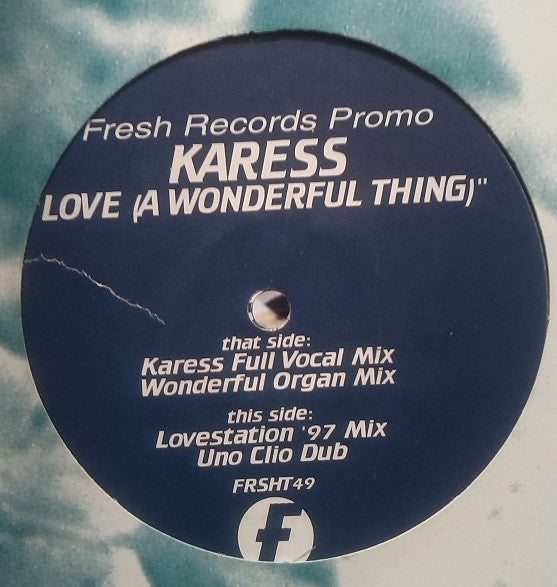 Karess : Love (A Wonderful Thing) (12", Promo)