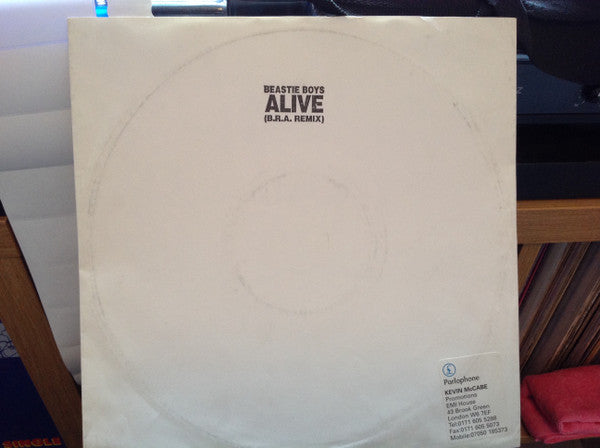 Beastie Boys : Alive (10", W/Lbl)
