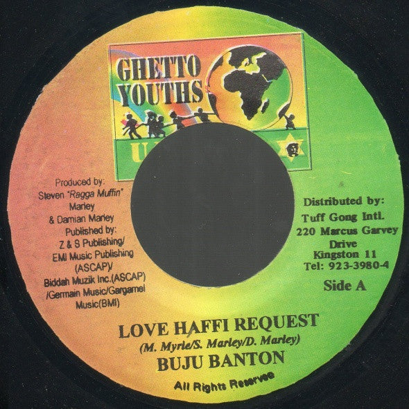 Buju Banton / Sli : Love Haffi Request / You In Trouble (7")