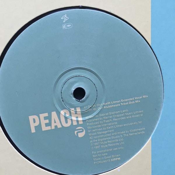 Peach : On My Own (12", Promo)