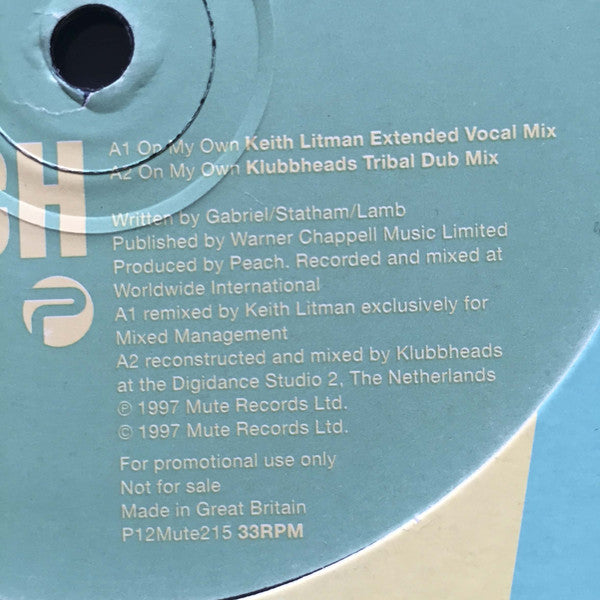 Peach : On My Own (12", Promo)