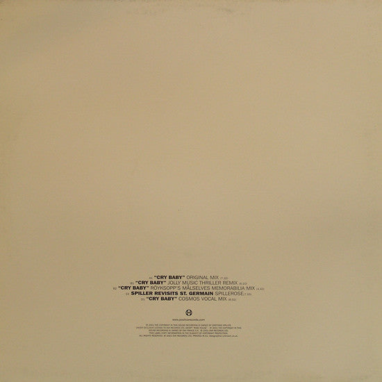 Spiller : Cry Baby EP (2x12", EP, Ltd)
