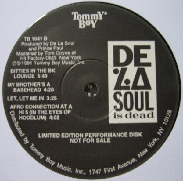 De La Soul : De La Soul Is Dead (2xLP, Album, Ltd, Promo)