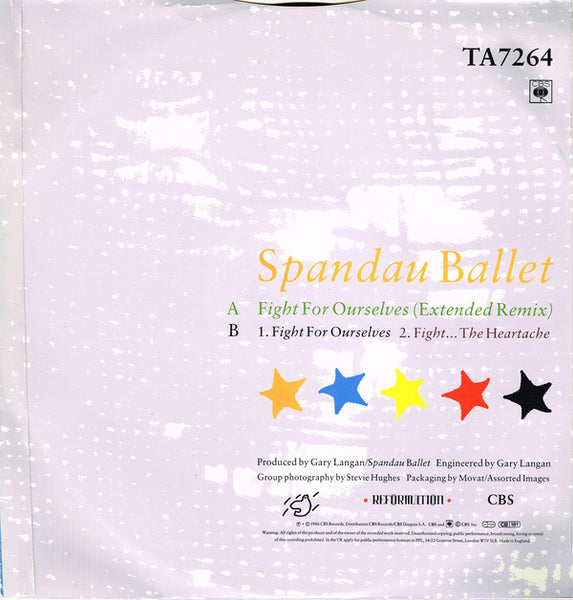 Spandau Ballet : Fight For Ourselves (Extended Remix) (12", Single)