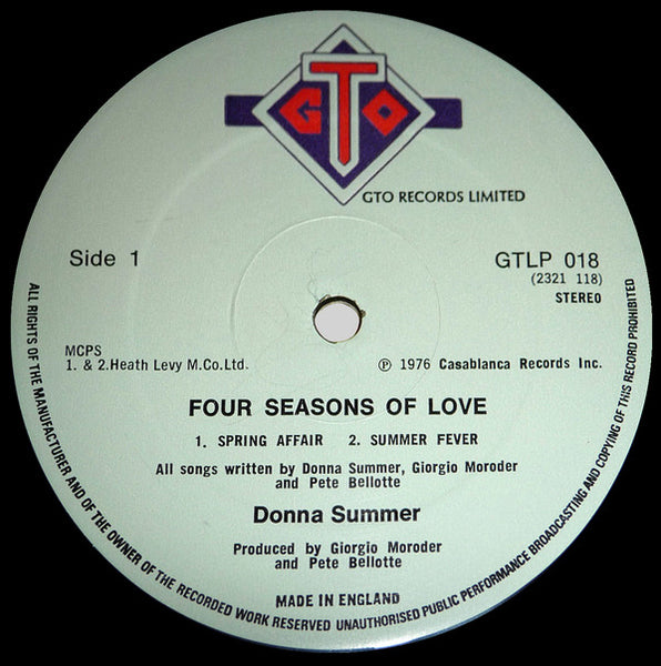 Donna Summer : Four Seasons Of Love (LP, Album)