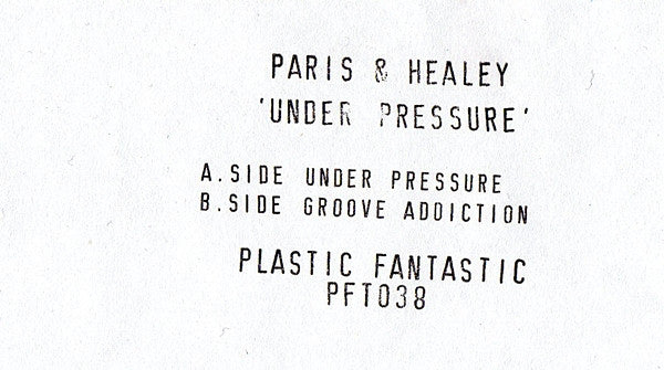 Paris & Healey : Under Pressure (12", W/Lbl)
