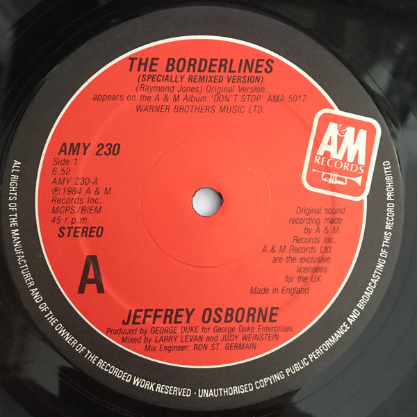 Jeffrey Osborne : The Borderlines (12")