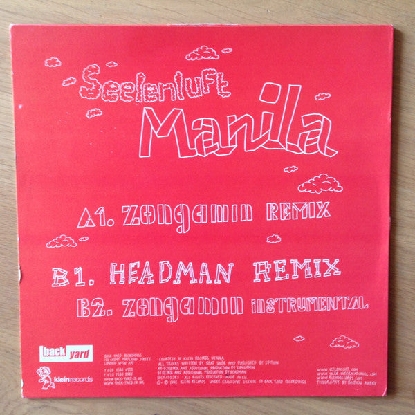 Seelenluft : Manila (12", Single)