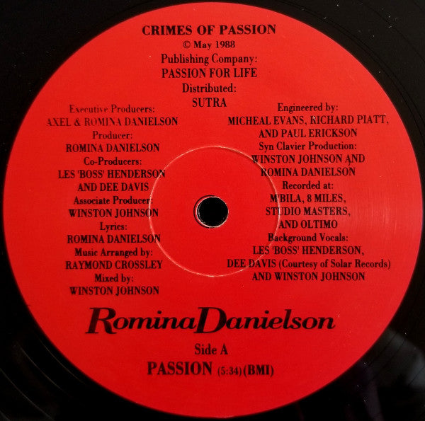 Romina Danielson : Passion (12")