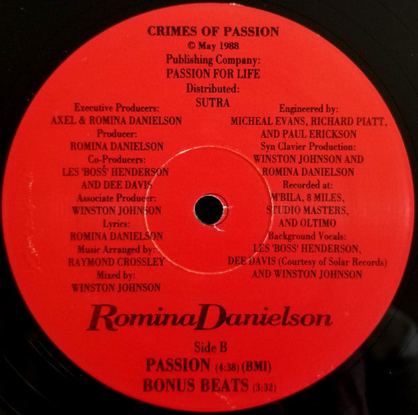 Romina Danielson : Passion (12")