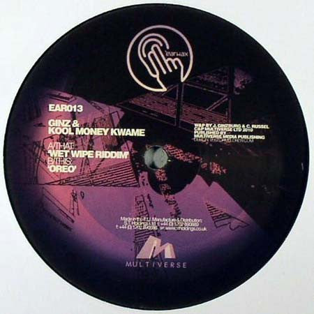 Ginz (2) & Kool Money Kwame : Wet Wipe Riddim (12")