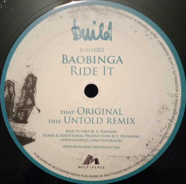 Baobinga : Ride It (12")