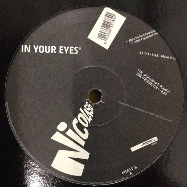 Nicolass : In Your Eyes (12", S/Sided)