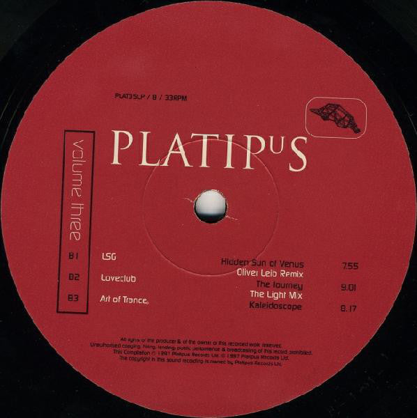 Various : Platipus Records Volume Three (2xLP, Comp)