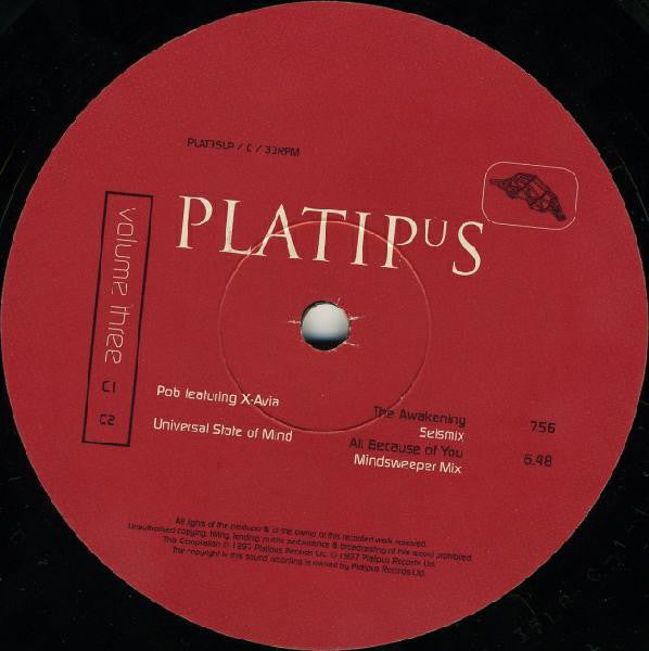 Various : Platipus Records Volume Three (2xLP, Comp)