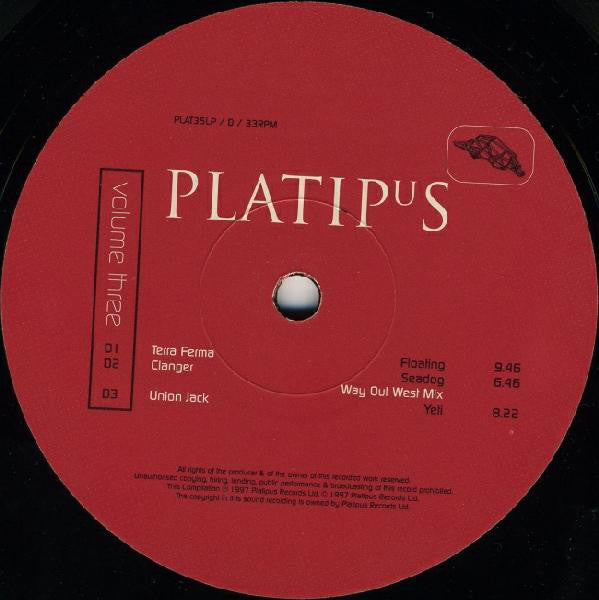 Various : Platipus Records Volume Three (2xLP, Comp)